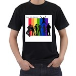 rainbow2 Black T-Shirt