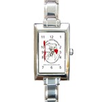 Tapir) Rectangular Italian Charm Watch