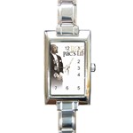 2Pac-Pacs Life Rectangular Italian Charm Watch