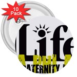 ALPHA 4 life 3  Button (10 pack)