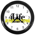 ALPHA 4 life Wall Clock (Black)