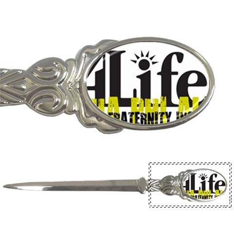 ALPHA 4 life Letter Opener from ArtsNow.com Front