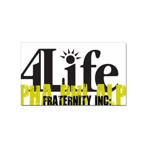 ALPHA 4 life Sticker (Rectangular) from ArtsNow.com Front
