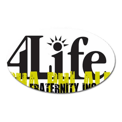 ALPHA 4 life Magnet (Oval) from ArtsNow.com Front