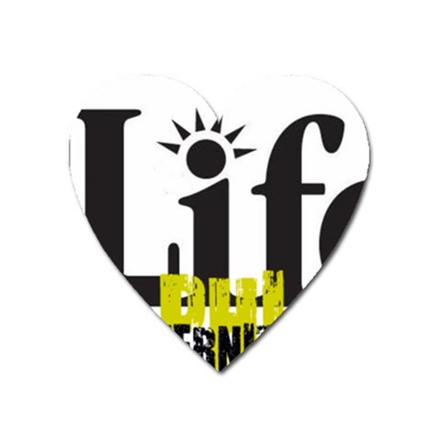 ALPHA 4 life Magnet (Heart) from ArtsNow.com Front