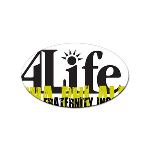 ALPHA 4 life Sticker Oval (100 pack) from ArtsNow.com Front