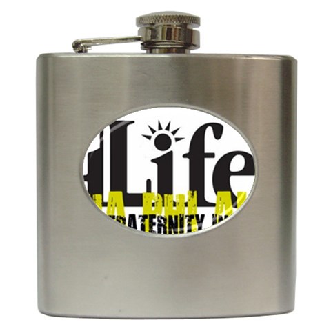 ALPHA 4 life Hip Flask (6 oz) from ArtsNow.com Front