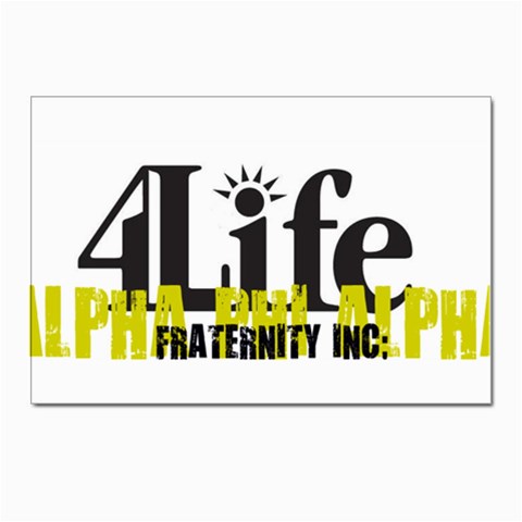ALPHA 4 life Postcard 4 x 6  (Pkg of 10) from ArtsNow.com Front