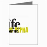 ALPHA 4 life Greeting Card