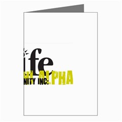 ALPHA 4 life Greeting Cards (Pkg of 8) from ArtsNow.com Left