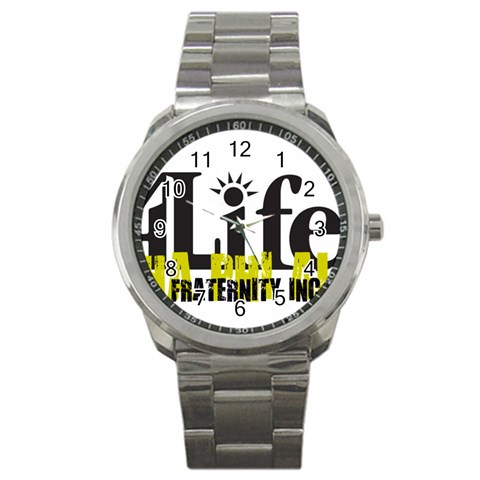 ALPHA 4 life Sport Metal Watch from ArtsNow.com Front
