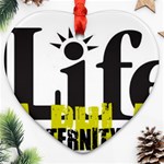 ALPHA 4 life Heart Ornament (Two Sides)