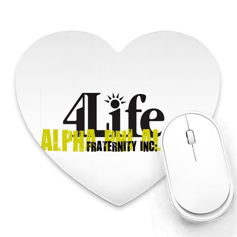 ALPHA 4 life Mousepad (Heart) from ArtsNow.com Front