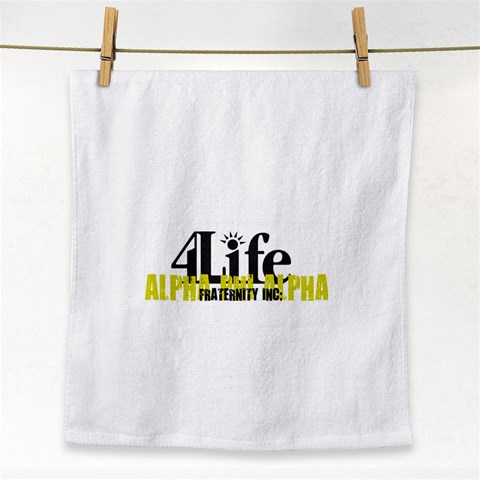 ALPHA 4 life Face Towel from ArtsNow.com Front