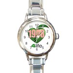 AKA 1908 4 life3 Round Italian Charm Watch