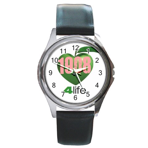 AKA 1908 4 life3 Round Metal Watch from ArtsNow.com Front