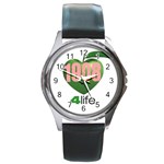 AKA 1908 4 life3 Round Metal Watch