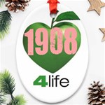 AKA 1908 4 life3 Ornament (Oval)