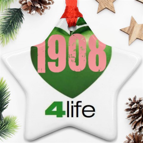 AKA 1908 4 life3 Ornament (Star) from ArtsNow.com Front