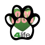 AKA 1908 4 life3 Magnet (Paw Print)