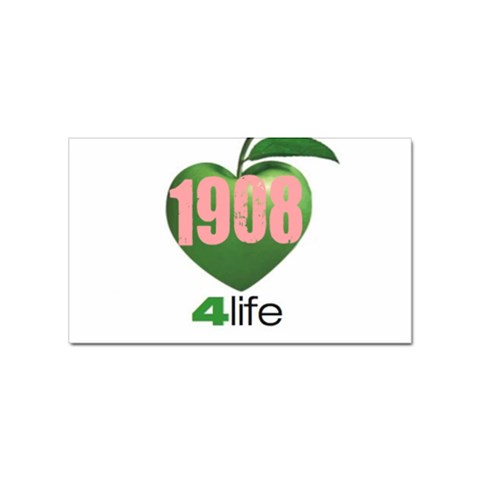 AKA 1908 4 life3 Sticker Rectangular (100 pack) from ArtsNow.com Front