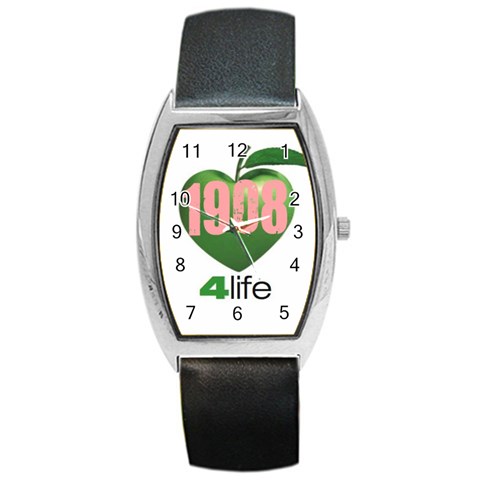 AKA 1908 4 life3 Barrel Style Metal Watch from ArtsNow.com Front