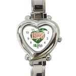 AKA 1908 4 life3 Heart Italian Charm Watch