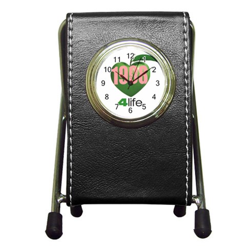 AKA 1908 4 life3 Pen Holder Desk Clock from ArtsNow.com Front