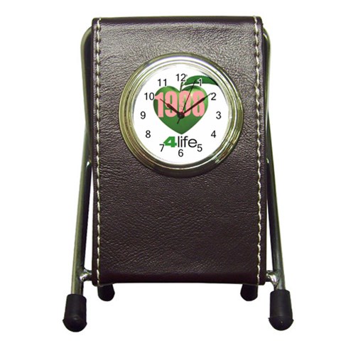 AKA 1908 4 life3 Pen Holder Desk Clock from ArtsNow.com Front
