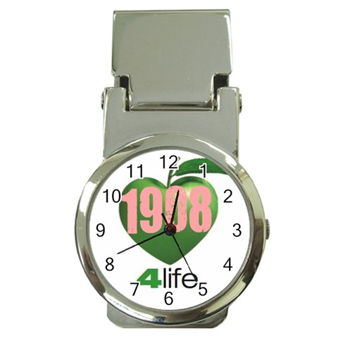AKA 1908 4 life3 Money Clip Watch from ArtsNow.com Front