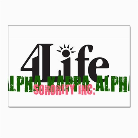 AKA 4 life Postcard 4 x 6  (Pkg of 10) from ArtsNow.com Front