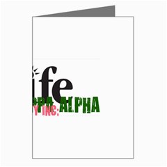 AKA 4 life Greeting Card from ArtsNow.com Left