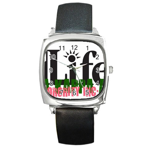 AKA 4 life Square Metal Watch from ArtsNow.com Front