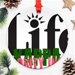 AKA 4 life Round Ornament (Two Sides)