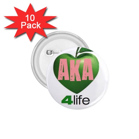 AKA 4 life3 1.75  Button (10 pack)  from ArtsNow.com Front