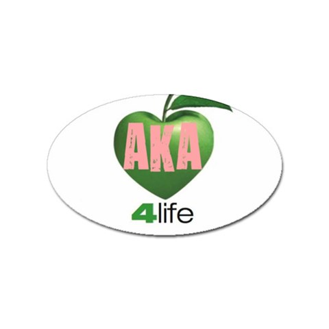 AKA 4 life3 Sticker (Oval) from ArtsNow.com Front
