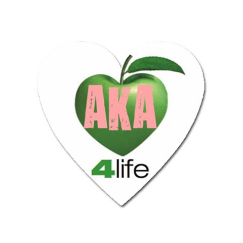 AKA 4 life3 Magnet (Heart) from ArtsNow.com Front