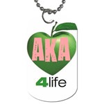 AKA 4 life3 Dog Tag (One Side)