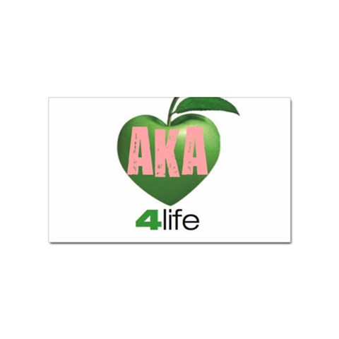 AKA 4 life3 Sticker Rectangular (100 pack) from ArtsNow.com Front