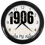 alpha -photo-3 Wall Clock (Black)