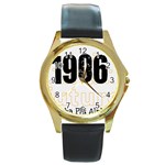 alpha -photo-3 Round Gold Metal Watch