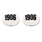 alpha -photo-3 Cufflinks (Oval)