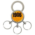 alpha -photo-2 3-Ring Key Chain