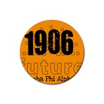 alpha -photo-2 Rubber Coaster (Round)
