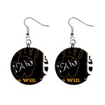 alpha -photo-1 1  Button Earrings