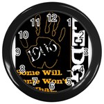 alpha -photo-1 Wall Clock (Black)