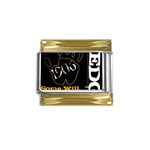 alpha -photo-1 Gold Trim Italian Charm (9mm)