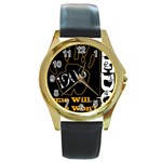 alpha -photo-1 Round Gold Metal Watch