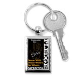 alpha -photo-1 Key Chain (Rectangle)