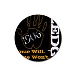 alpha -photo-1 Rubber Coaster (Round)